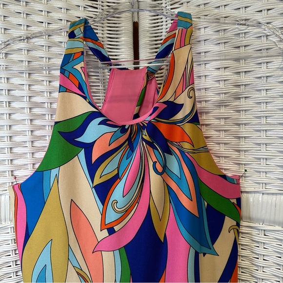 R & K Floral Sleeveless Dress M - Picture 2 of 6